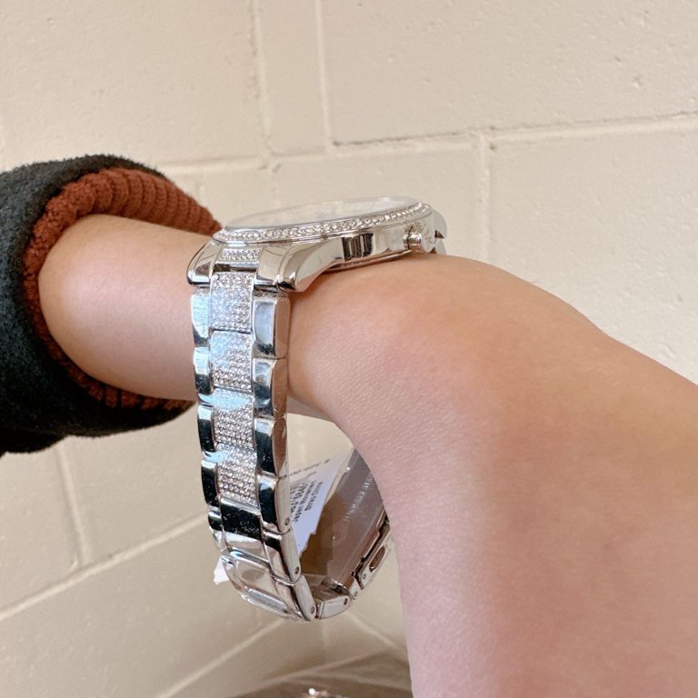 Michael Kors MK7294 Oversized Tibby Pavé Silver-Tone Watch Michael Kors MK7294 Oversized Tibby Pavé Silver-Tone Watch  main image 2