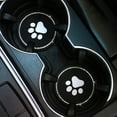 thumbnail image 2 of 2 posavasos con forma de pata de cristal brillante para coche, posavasos antideslizantes para portavasos GM, accesorios interiores de coche con diamantes de imitación, color negro, 2 of 5