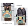thumbnail image 6 of FORMRS 16" Laptop Bag Carrying Sleeve Case with Handle Travel Shoulder Briefcase, Retro Beige Rainbow, 6 of 8