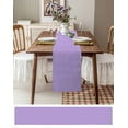 thumbnail image 3 of ERUNPONLY Purple Table Runner - 36 Inch Long Modern Pure Lavender Purple Cotton and Linen Blended Dress Scarves Farmhouse Table Runner for Kitchen Dining, Coffee Table, 13" x 36", 3 of 8