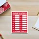 thumbnail image 1 of unbranded 5Ud Pegatinas De Horario Rojas Impermeables Para Puerta De Cristal Con Escritura Manual, 1 of 8