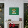 thumbnail image 5 of Scripture Walls God First Always Matthew 6:33 Dark Green Bible Verse Canvas Christian Wall Art Ready to Hang Unframed, 5 of 18