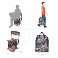 thumbnail image 3 of Ozark Trail Stool with Cooler & Back Support, Camouflage, Black Steel Legs & Carry Strap, Multi Purpose., 3 of 8
