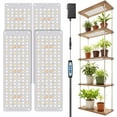 thumbnail image 1 of Grow Light K Full Spectrum Plant Lights for Indoor Growing with Auto Timer Dimmable Levels & Color Modes LEDs Grow Lamp Panel for Seed Starting Veg and Bloom(Pan, 1 of 7