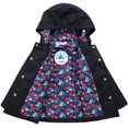 thumbnail image 3 of Toddler Girls Raincoat Waterproof Rain Jacket Pants Suit with Hooded, 3 of 7
