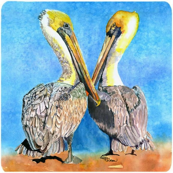 Bird - Pelican Foam Coasters - Set Of 4