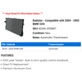 thumbnail image 2 of Radiator - Compatible with 2004 - 2005 BMW 545i, 2 of 2
