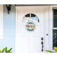 thumbnail image 5 of WaaHome Funny Hello Summer Door Sign for Front Door 11.5" Summer Welcome Door Sign Decor Farmhouse Porch Decoration Round Hanging Sign for Home Beach Restaurant Shop, 5 of 7