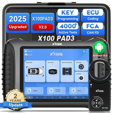 XTOOL X100 Pad 3 V2.0 Automotive  Key Fob Programmer, Diagnostic Bi-Directional Auto Scanner, 38 Services