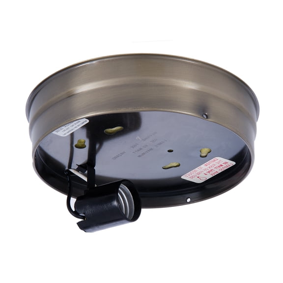 B&P Lamp® 6 Inch Fitter Wired Flush Mount Ceiling Fixture (Bronze)