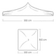 thumbnail image 2 of Toldo plegable ilios innova  acero reforzado 3x3 rojo, 2 of 9