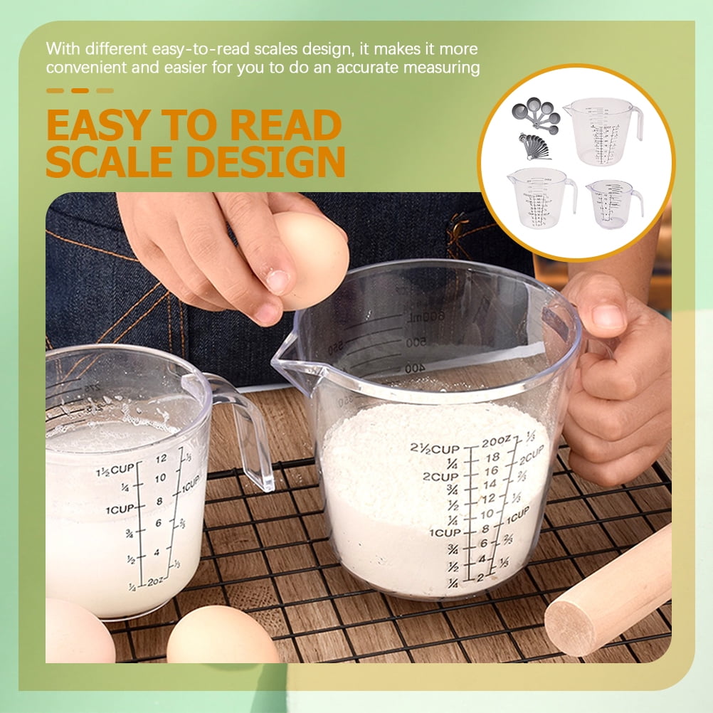 2 Count Liquid Kitchen Graduated Measuring Cup Cups Home Use