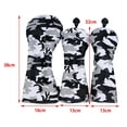thumbnail image 3 of Golf Wood Headcover Set Driver Fairway Driver Fairway Club Head Covers 3PCS No 1 3 5, 3 of 9