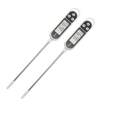 Harliver TP300 Digital Meat Thermometer, Instant Read Digital Food Thermometer for Cooking Food, Kitchen Needs, Smoker Oven BBQ Grill, Candy, Drinks, Long Probe, 2pc