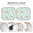 thumbnail image 6 of Bingfone Cute Cows Print 2-Piece Sun Shade Front Windshield - Foldable Car Front Window Sunshades For Most Sedans Suv Truck - Small, 6 of 7
