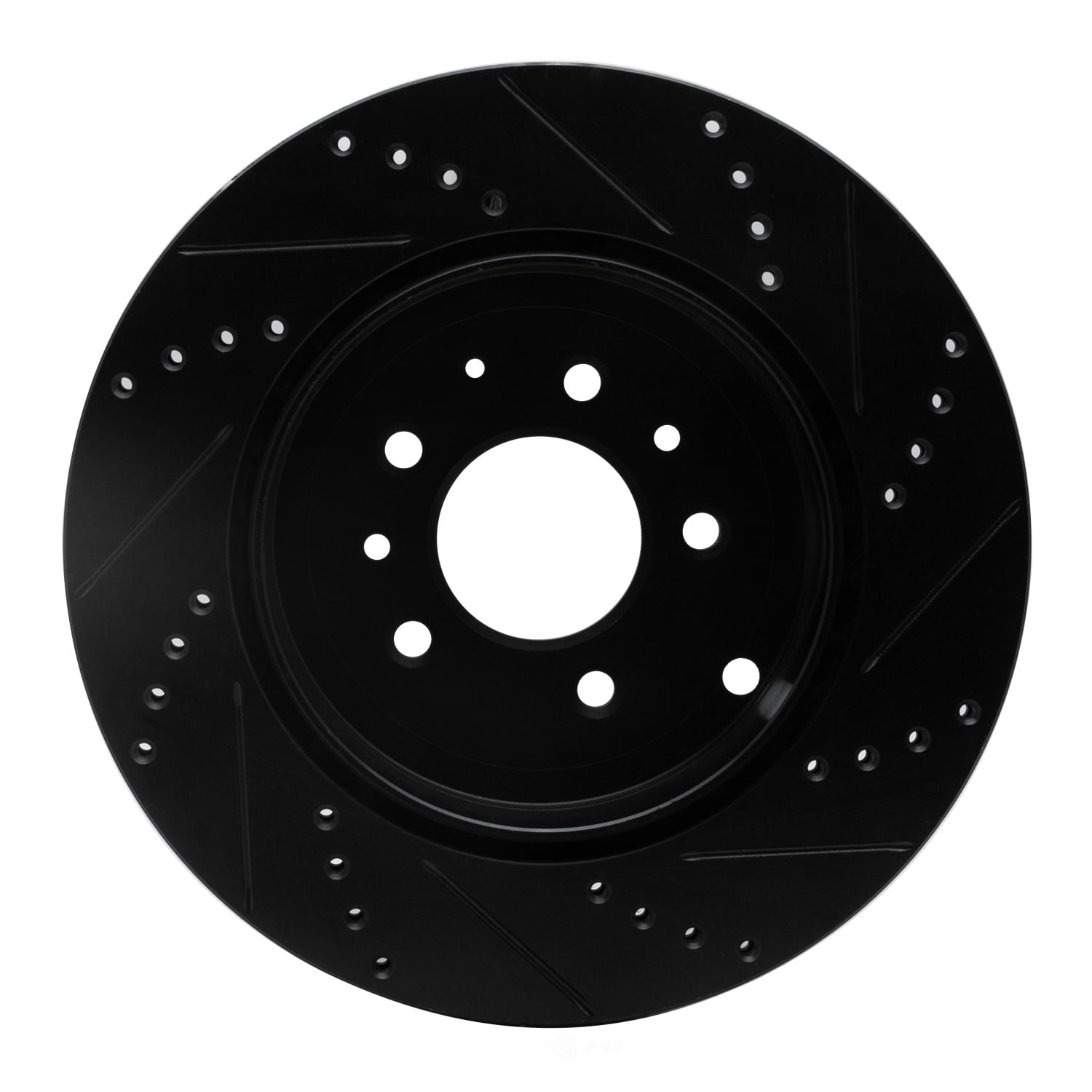 Dynamic Friction Company 633-80068L DFC Brake Rotor - Drilled And Slotted - Black