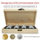 thumbnail image 5 of Caja De Protección De Monedas Conmemorativa De 20 Piezas, Caja De Colección De Monedas, Caja De Almacenamiento De Dinero De Cobre Moyic EL010651-00, 5 of 6