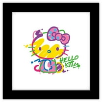 Gallery Pops Sanrio Hello Kitty - Pop Art Wall Art, Black Framed Version, 12" x 12"