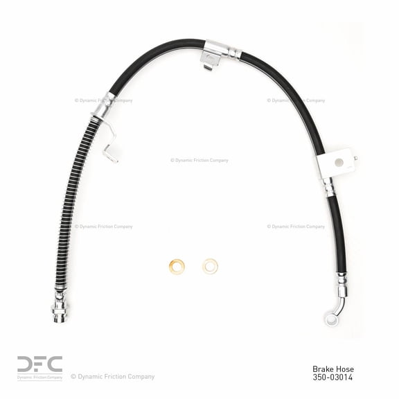 Front Right Dynamic Friction Company Brake Line Hose 350-03014 For 2001 Hyundai XG300, 2002-2005 Hyundai XG350