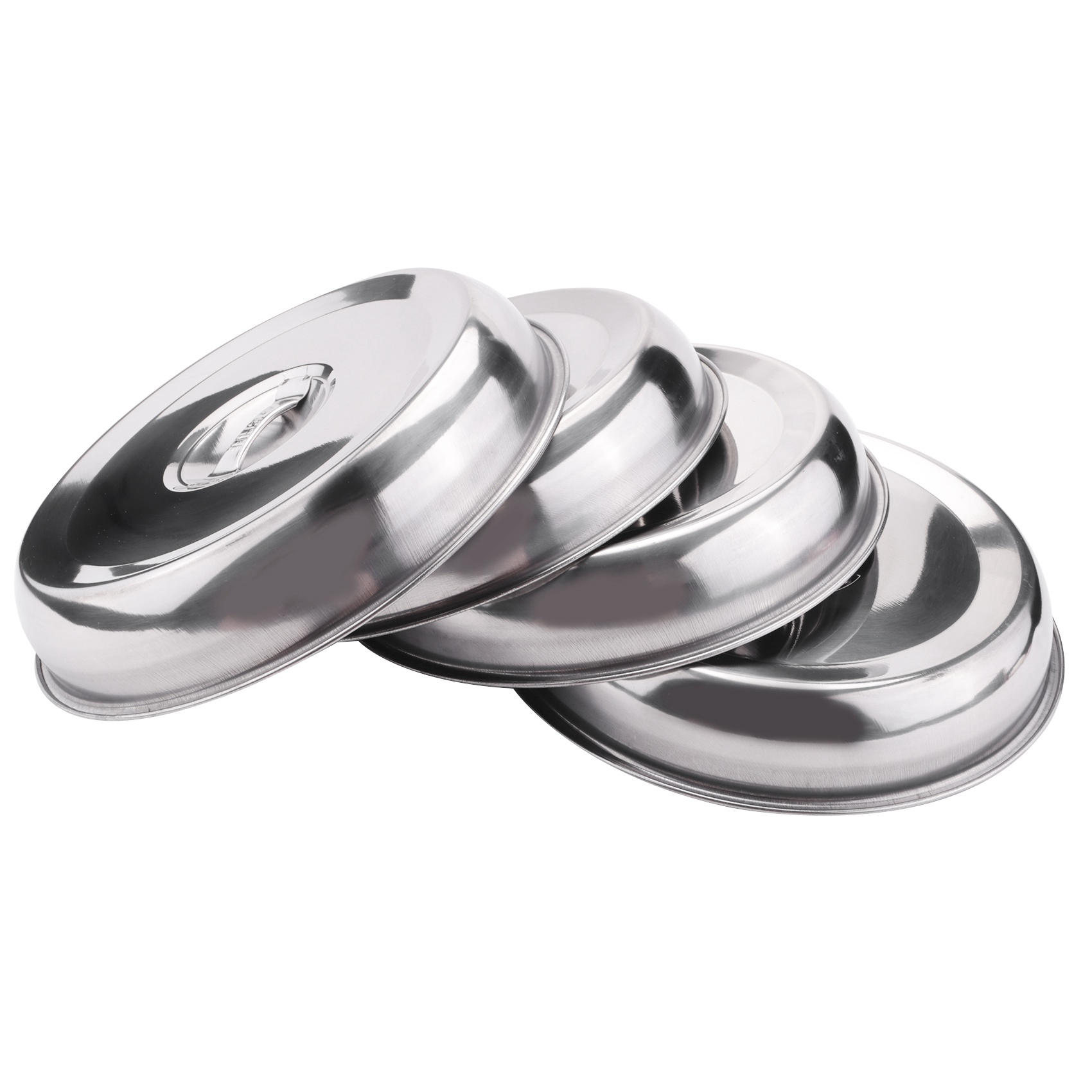 4 Pieces Cheese Melting Dome 9 Inches Basting Cover Round Stainless