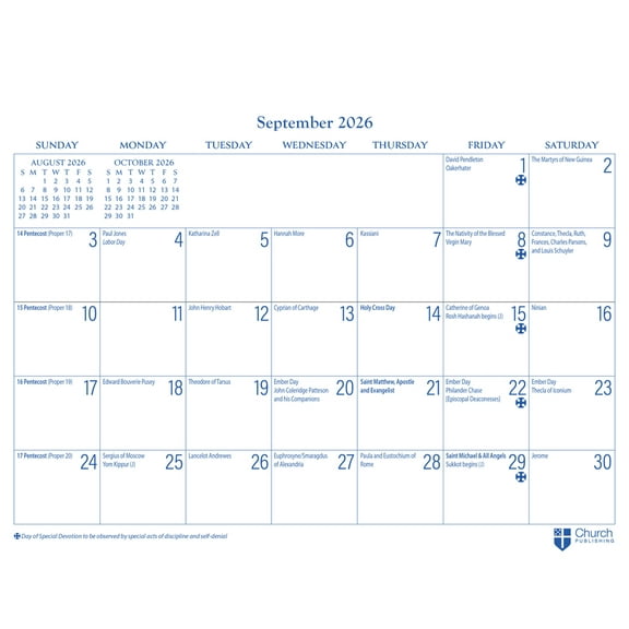 2026 Parish Wall Calendar, (Paperback)