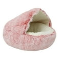 thumbnail image 1 of Bonita cama para gatos, antideslizante, cueva cálida, nido para dormir con bola colgante, tienda de campaña para perros rosado Zulema  Cama para gatos, 1 of 8