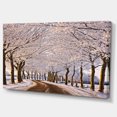 thumbnail image 2 of Trees And Road in White Winter - Landscape Canvas Art Print, 2 of 3
