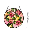thumbnail image 2 of ERK 1Pcs Stained Window Hanging For Home Garden With Crystal Reflective, 2 of 5
