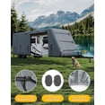 thumbnail image 1 of Kojooin 7-Layer Travel Trailer RV Cover, Extra-Thick Camper Cover with Repair Patches, Windproof Straps and Tire Covers, 1 of 6