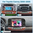 thumbnail image 2 of [2G+64G] Car Radio for Toyota Camry 2000 2001 2002 2003 2004 2005 2006, Android Camry Stereo with 9 inch Touch Screen, Carplay/Android Auto/1080P/Bluetooth/WiFi +AHD Backup Camera, 2 of 8