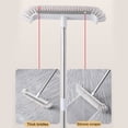 thumbnail image 4 of Uutvmp 2 in 1 Floor Scrub Brush with Curved Brush Head Soft Bristles Floor Scrubbing for Bathroom 47" Shower Cleaning Tool with Long Handle for Bathtub, Tub, Tile Floors, Garage and Patio, 4 of 9