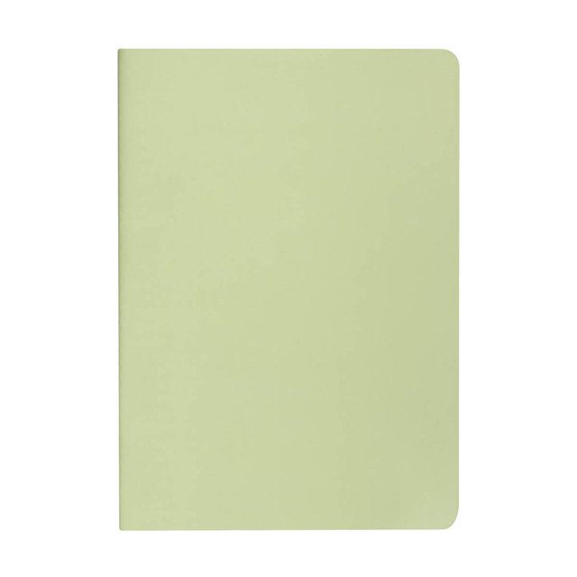 Libreta con 20 hojas de raya, papel resistente al agua y terminado soft verde 14 x 20.5