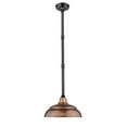 thumbnail image 3 of Millennium Lighting  14" Warehouse Shade with Stems & Canopy Satin Black Black Satin, 3 of 4