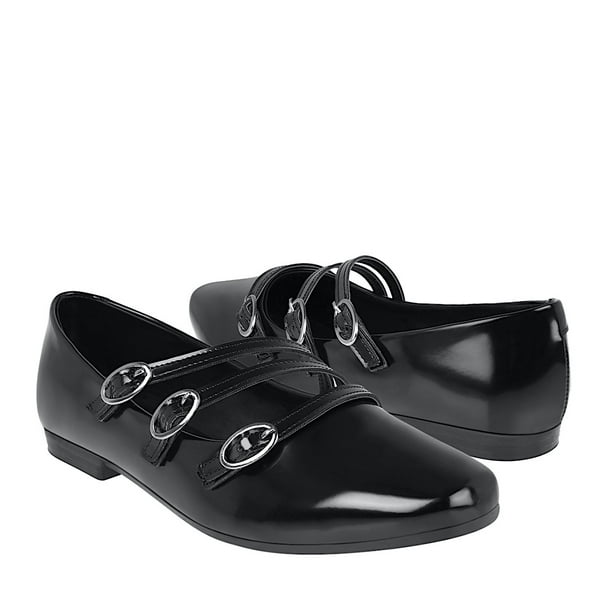 ZAPATOS CASUALES DAMA STYLO 4692 CHAROL NEGRO