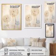 thumbnail image 4 of Designart "Dandelion In Subdued Tones IV" Dandelion Floater Framed Canvas Wall Art, 4 of 5
