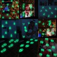 thumbnail image 2 of Pegatinas que brillan en la oscuridad huellas navideñas luminosas verde azul pared habitación techo dormitorio decoración para Navidad Xemadio HMFJ232-8, 2 of 3