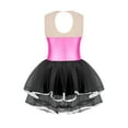 thumbnail image 2 of CHICTRY Girls Ballerina Dance Dress Outfit Bronzing Cloth Mesh Tutu Skirted Leotard Ballet Dance Costume Hot Pink 6, 2 of 5