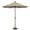 Beige, variant on Simply Shade Catalina 90" Octagon Push Button Tilt Umbrella in Bronze/Really Red