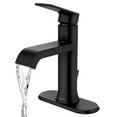 thumbnail image 2 of MOEN 84760BL Genta Single Handle Single Hole Bathroom Faucet in Matte Black, 2 of 2