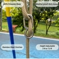 thumbnail image 6 of Runstore High Back Full Bucket Toddler Swing, 600LB Bucket Swing with Locking Carabiners and Adjustable Rope, Cute Elephant Shape Design (Black), 6 of 7