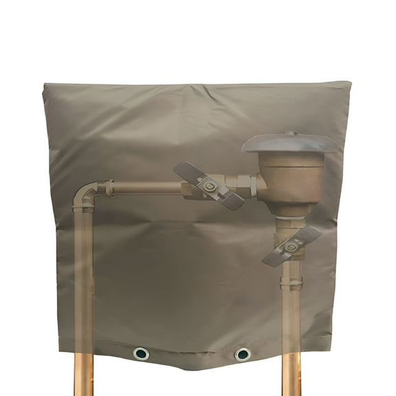 MISSMILE Backflow Preventer Insulation Cover Insulated Pouch for Winter Pipe Freeze Protection Irrigation Backflow Valve Waterproof Sprinkler Valve System Cover Pipe Insulation Bag for Outside