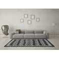 thumbnail image 3 of Ahgly Company Indoor Square Abstract Gray Modern Area Rugs, 4' Square, 3 of 4
