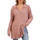 thumbnail image 2 of Sudaderas con capucha para mujer,Camisa informal de manga larga con cuello vuelto para mujer, de invierno, lisa, de tejido elástico suave, corte regular para uso diario, sopatenor, 2 of 7