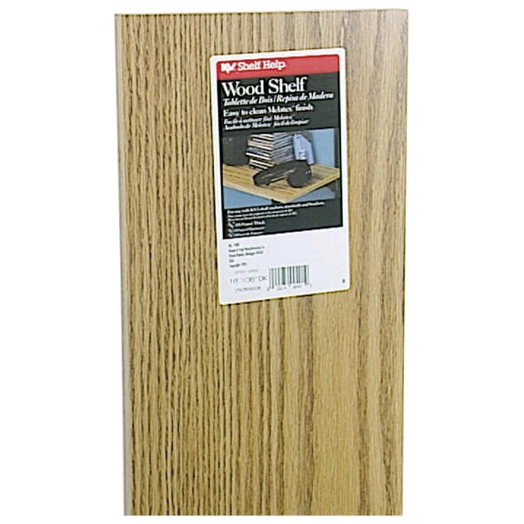Knape & Vogt Shelf Board 1980 OK - Stain Resistant Melamine, Simulated Oak - Pack of 1, Brown — Home & Garage Storage, Stackable Design