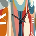 thumbnail image 5 of Designart "Retro-Styled Abstract Drops XII" Modern Geometric Oversized Wall Clock, 5 of 5