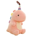 thumbnail image 4 of Set de 2 Peluches de Dinosaurio Suave para Niños - Decoración Infantil Divertida Celeste+Rosa, 4 of 9