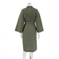 thumbnail image 2 of Yidarton Pajamas for women 2022 Autumn European And American Nightgown Cardigan Loose Cotton Linen Long Sleeve Sweat Steaming Clothes Home Pajamas Women's Fashion Green S, 2 of 5