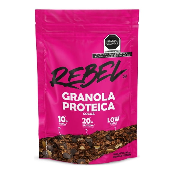 Granola Proteica Frutos Cocoa Rebel - 300 g