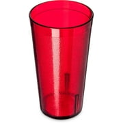 Carlisle 521610 Stackable Shatter-Resistant Plastic Tumbler, 16 oz., Ruby (Case of 72) by Cfs