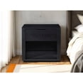 thumbnail image 6 of Omax Decor Venice Modern Nightstand with Soft Close Drawer in Black, 6 of 11